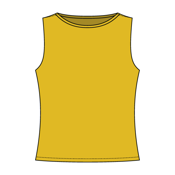 Women’s Basic Boatneck Sleeveless Top