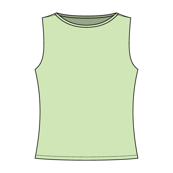 Women’s Basic Boatneck Sleeveless Top