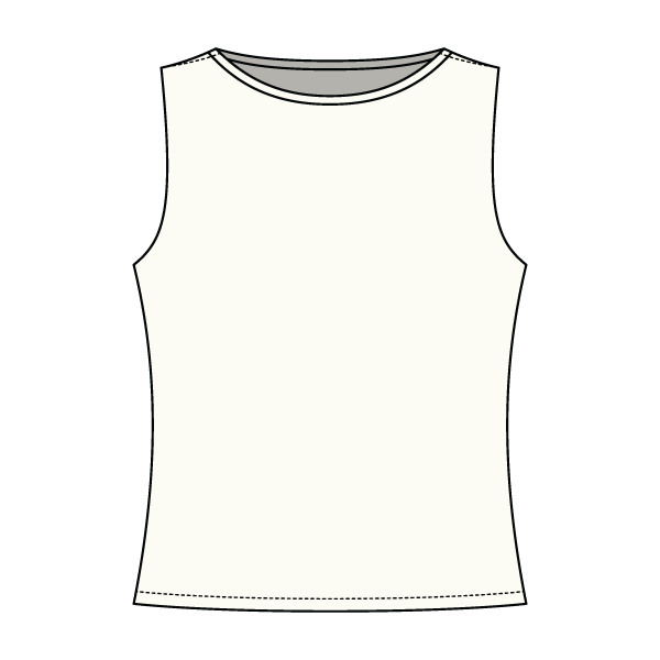 Women’s Basic Boatneck Sleeveless Top