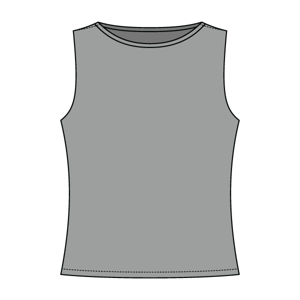 Women’s Basic Boatneck Sleeveless Top