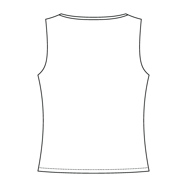 Women’s Basic Boatneck Sleeveless Top