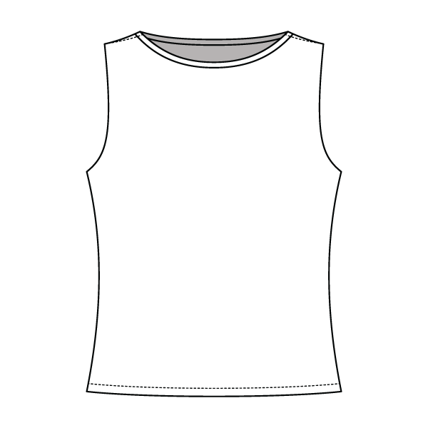 Women’s Basic Boatneck Sleeveless Top