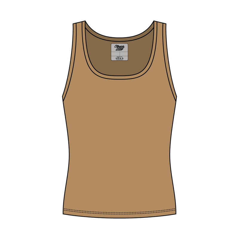 Women’s Rib Knit Fitted Scoop Tank