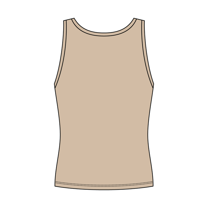 Women’s Rib Knit Fitted Scoop Tank