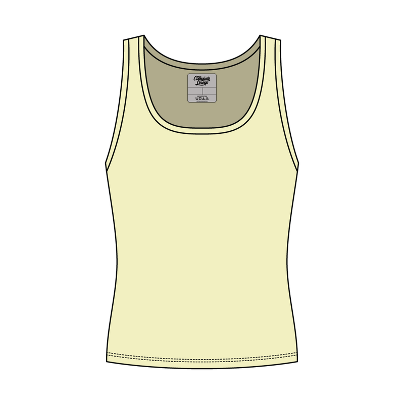 Women’s Rib Knit Fitted Scoop Tank