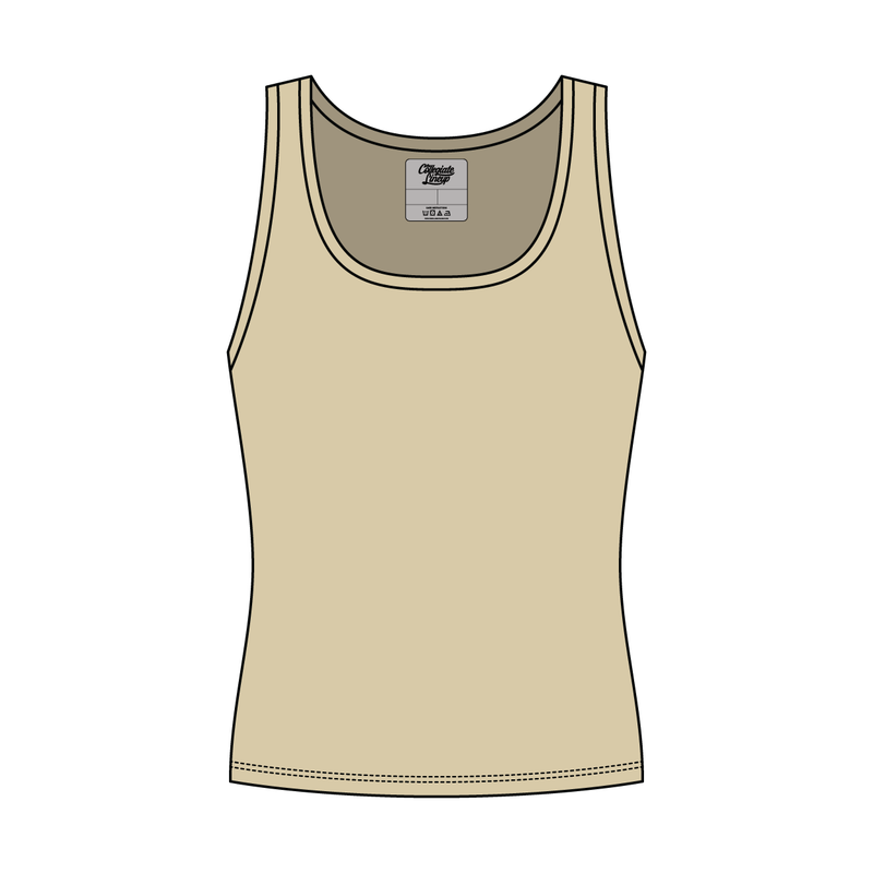 Women’s Rib Knit Fitted Scoop Tank