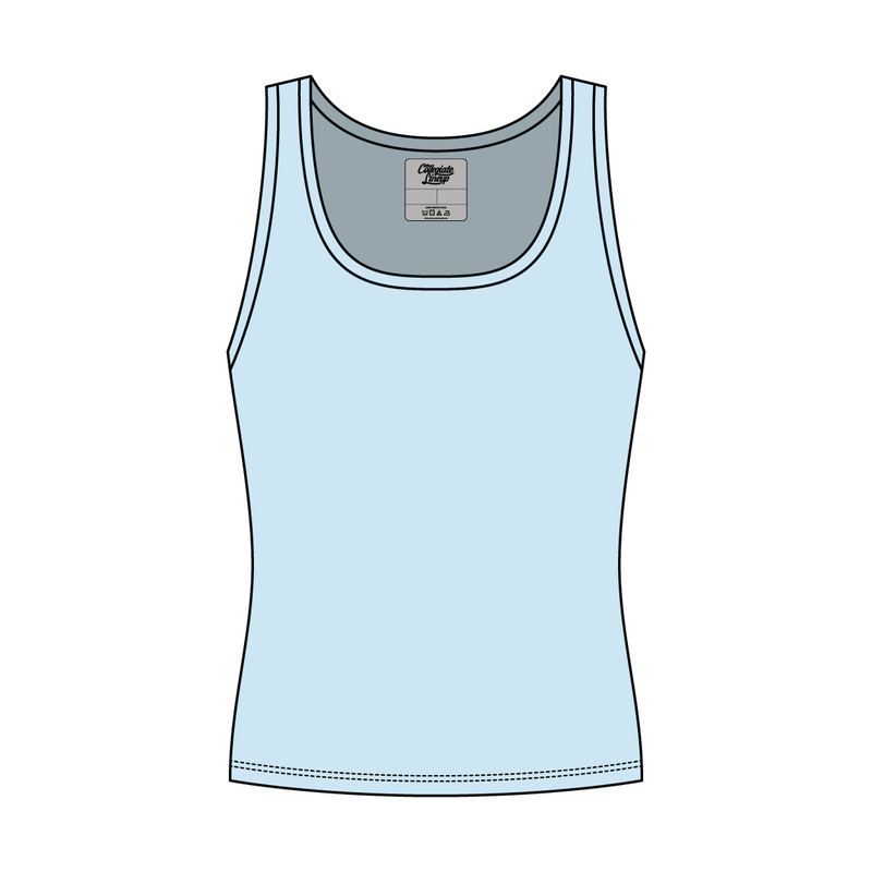 Women’s Rib Knit Fitted Scoop Tank