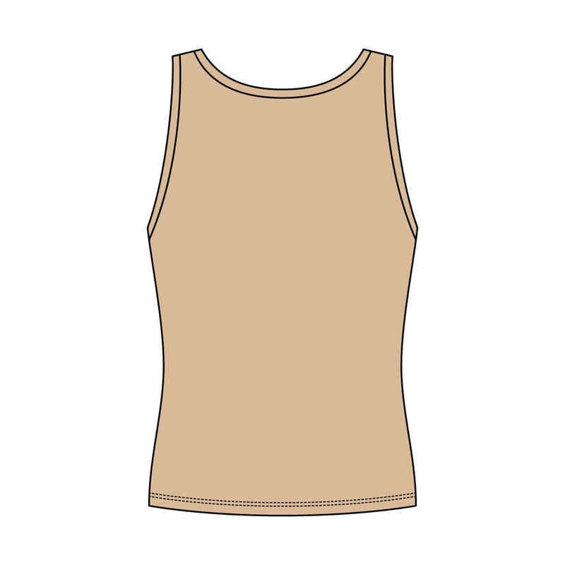 Women’s Rib Knit Fitted Scoop Tank