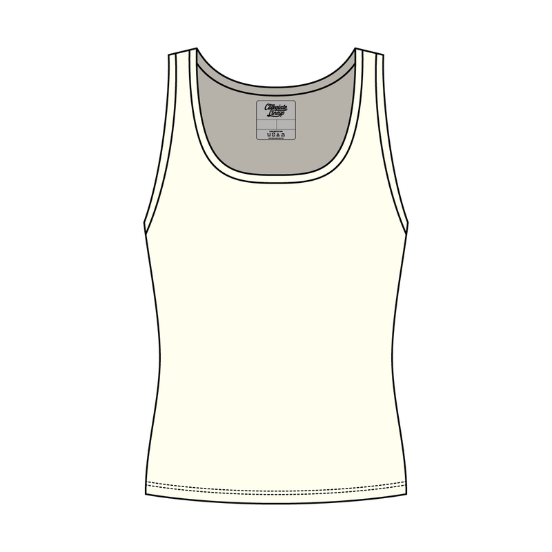 Women’s Rib Knit Fitted Scoop Tank