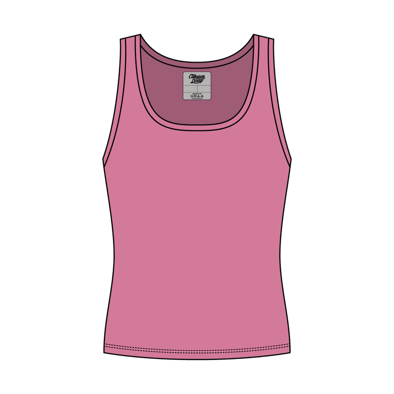 Women’s Rib Knit Fitted Scoop Tank