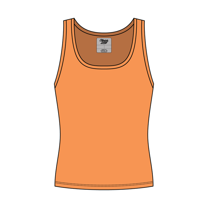 Women’s Rib Knit Fitted Scoop Tank