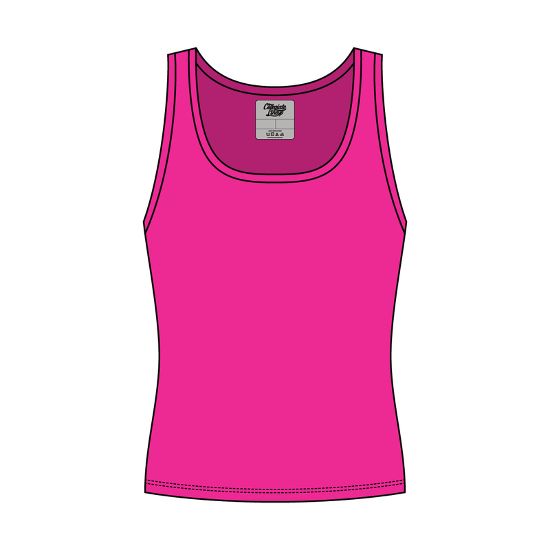 Women’s Rib Knit Fitted Scoop Tank