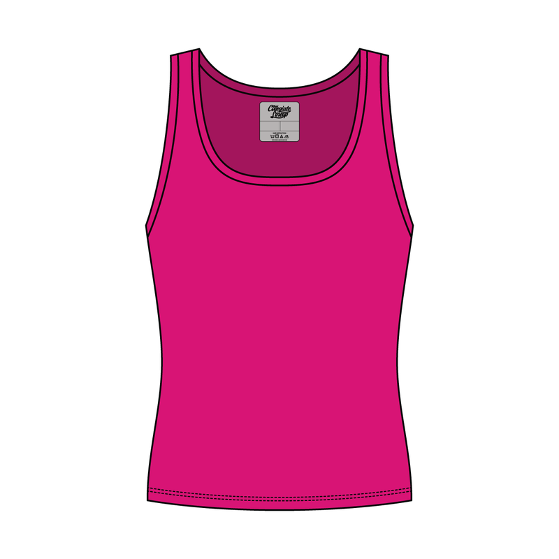 Women’s Rib Knit Fitted Scoop Tank