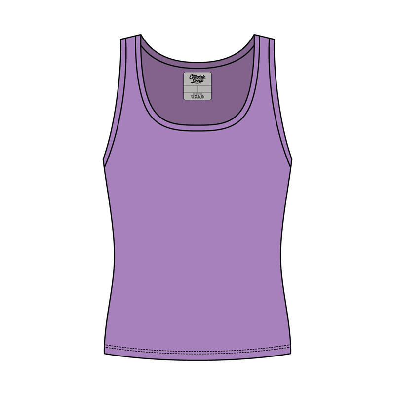 Women’s Rib Knit Fitted Scoop Tank