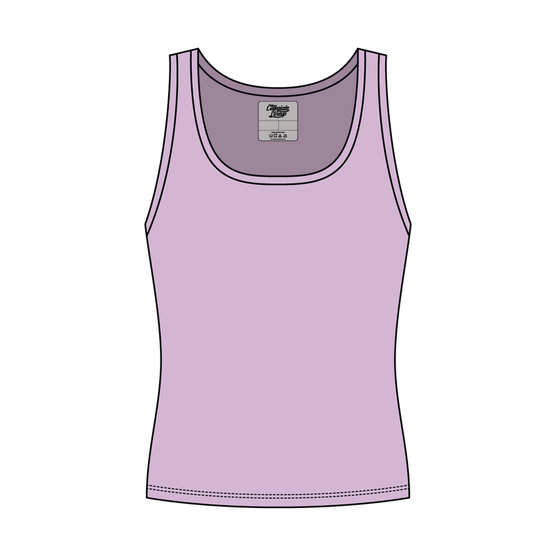 Women’s Rib Knit Fitted Scoop Tank