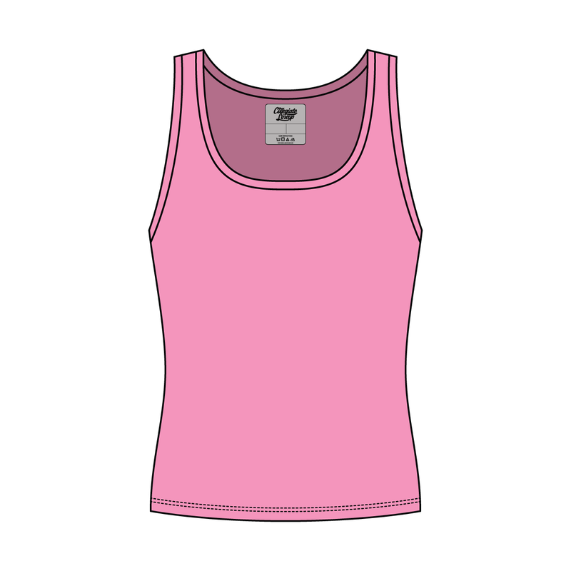 Women’s Rib Knit Fitted Scoop Tank
