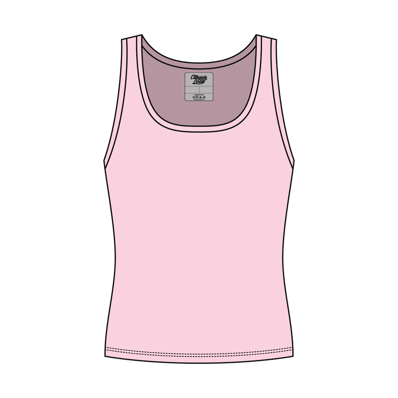 Women’s Rib Knit Fitted Scoop Tank