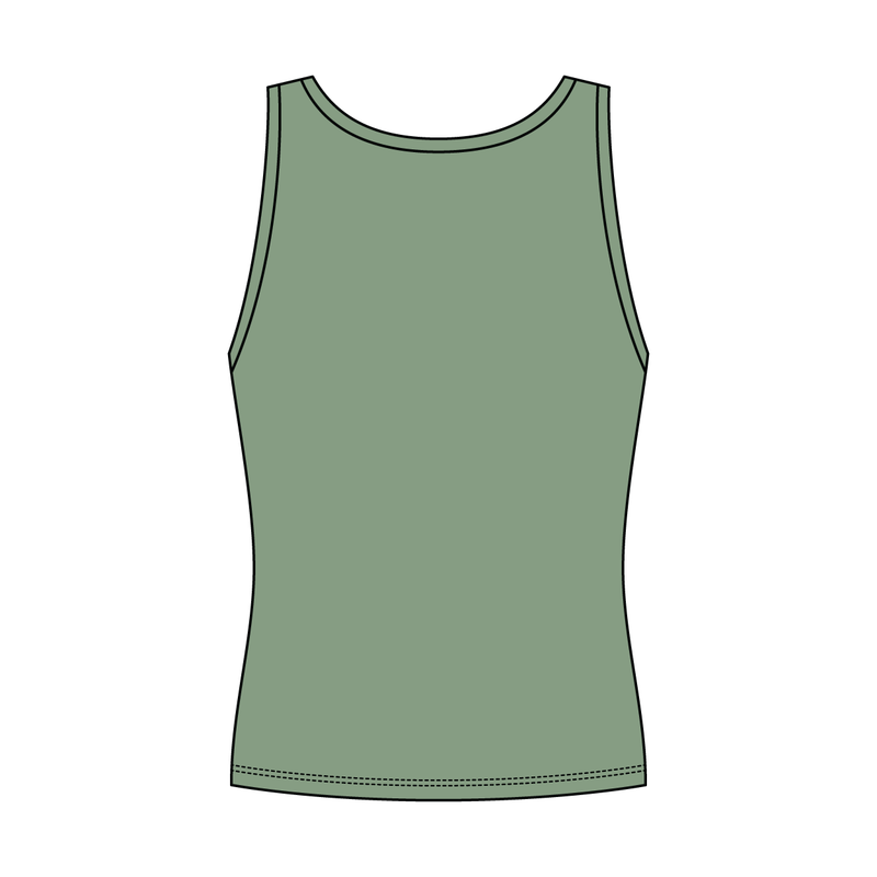 Women’s Rib Knit Fitted Scoop Tank