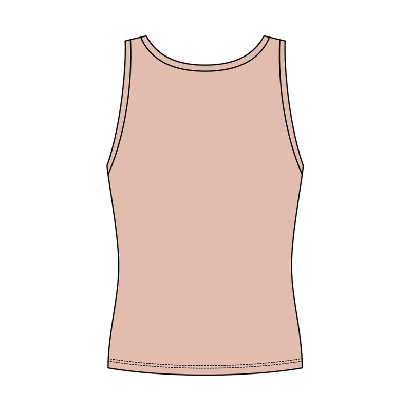 Women’s Rib Knit Fitted Scoop Tank