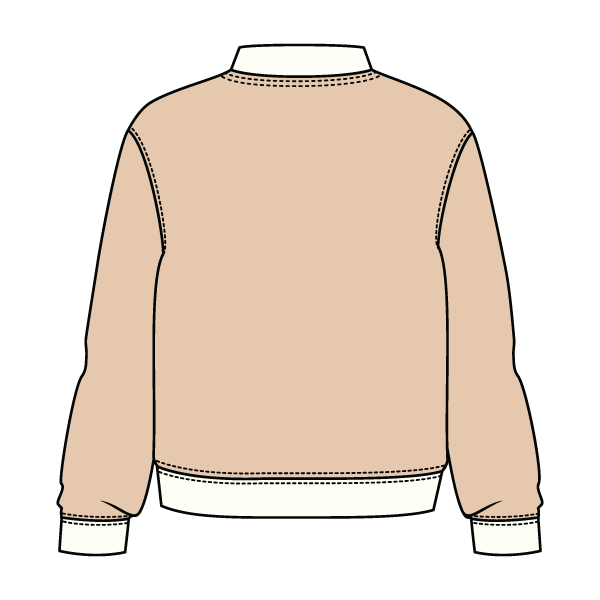 Heavyweight Fleece Fitted Mock Neck Sweatshirt