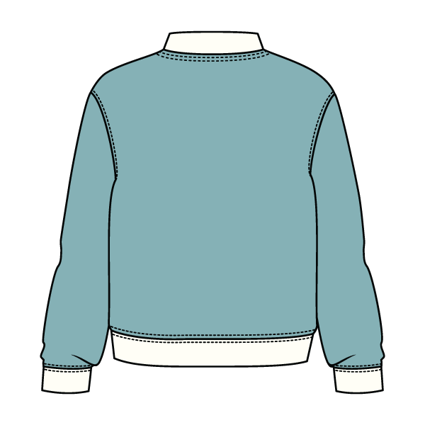 Heavyweight Fleece Fitted Mock Neck Sweatshirt