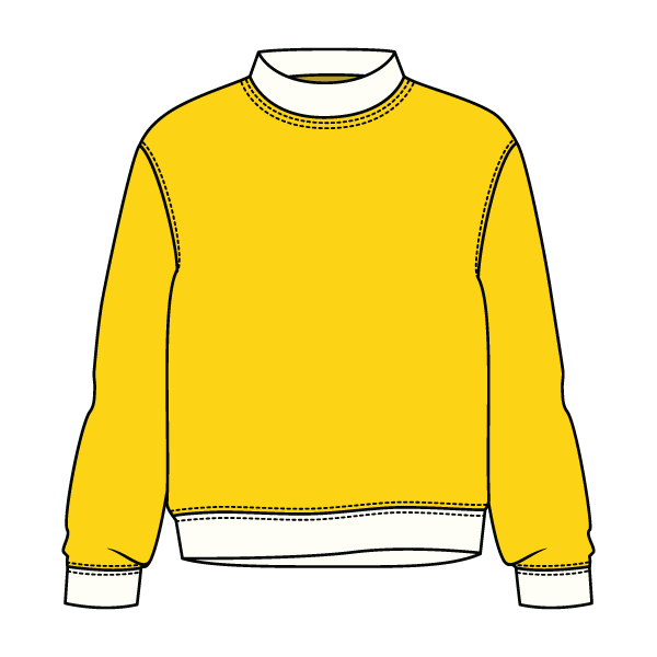 Heavyweight Fleece Fitted Mock Neck Sweatshirt
