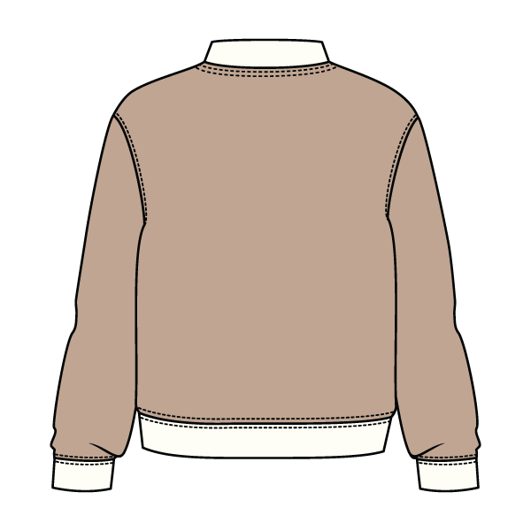 Heavyweight Fleece Fitted Mock Neck Sweatshirt