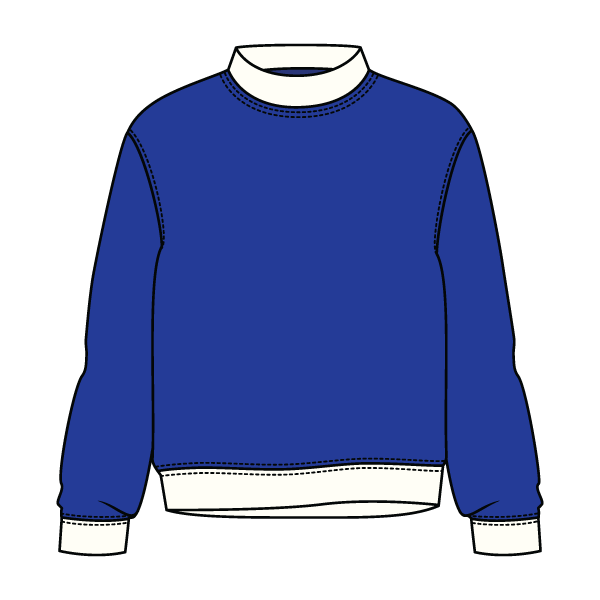 Heavyweight Fleece Fitted Mock Neck Sweatshirt