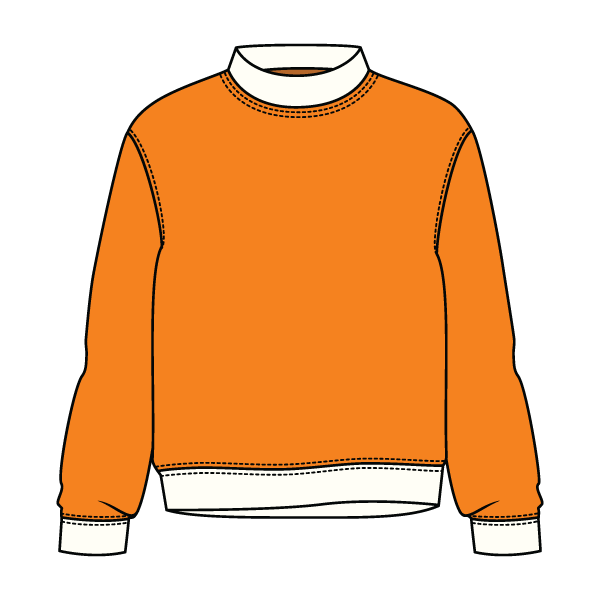 Heavyweight Fleece Fitted Mock Neck Sweatshirt