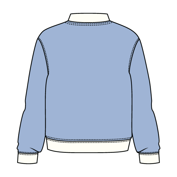 Heavyweight Fleece Fitted Mock Neck Sweatshirt