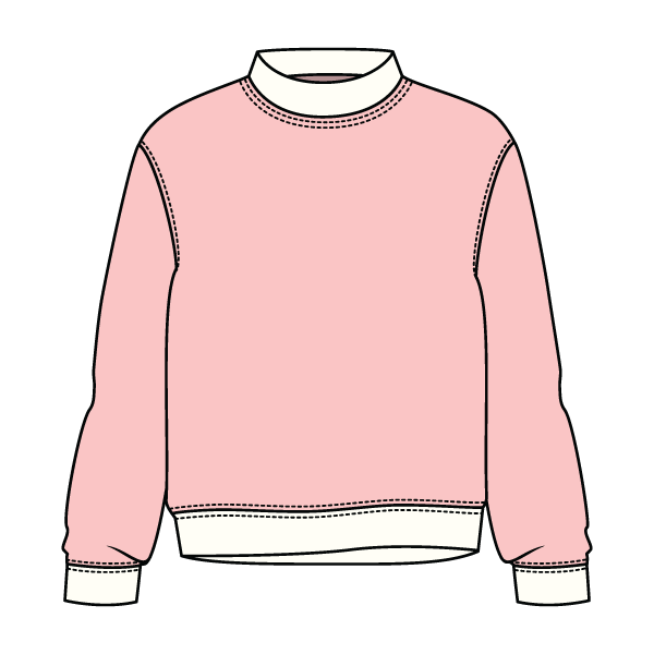 Heavyweight Fleece Fitted Mock Neck Sweatshirt