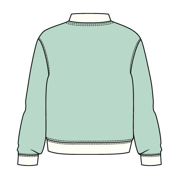 Heavyweight Fleece Fitted Mock Neck Sweatshirt