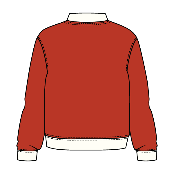 Heavyweight Fleece Fitted Mock Neck Sweatshirt