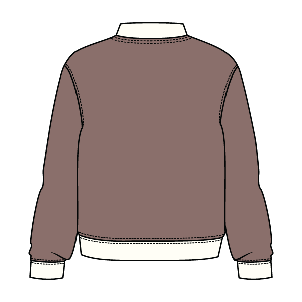 Heavyweight Fleece Fitted Mock Neck Sweatshirt