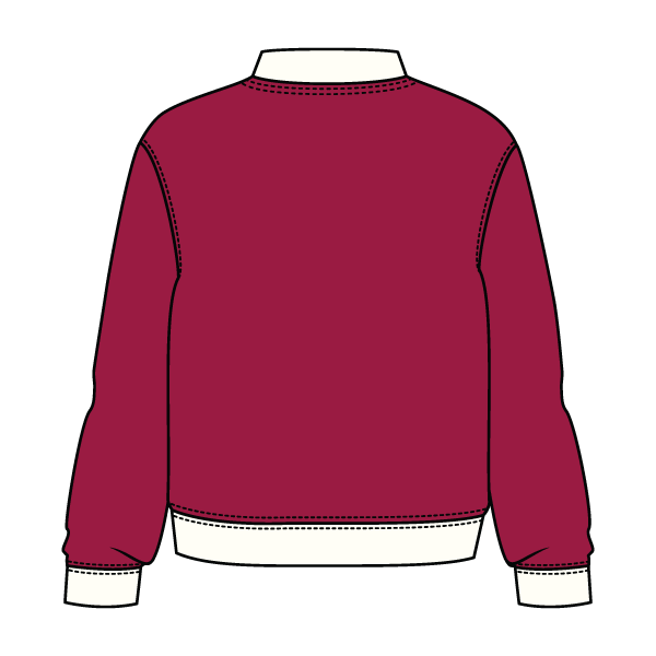 Heavyweight Fleece Fitted Mock Neck Sweatshirt