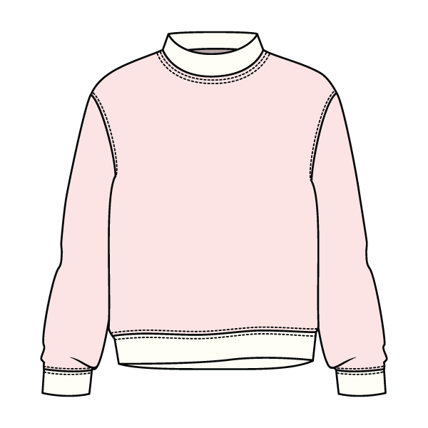 Heavyweight Fleece Fitted Mock Neck Sweatshirt
