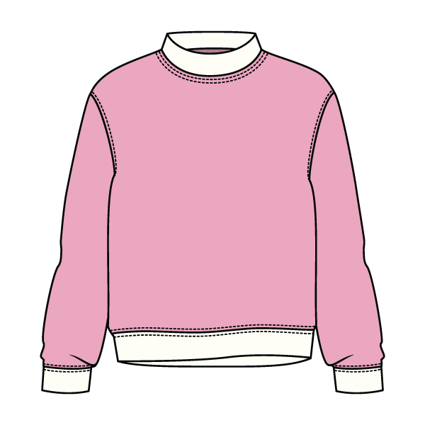 Heavyweight Fleece Fitted Mock Neck Sweatshirt