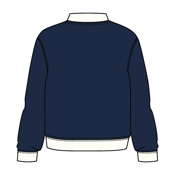 Heavyweight Fleece Fitted Mock Neck Sweatshirt