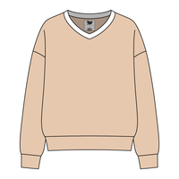Cocoa Varsity V-Neck