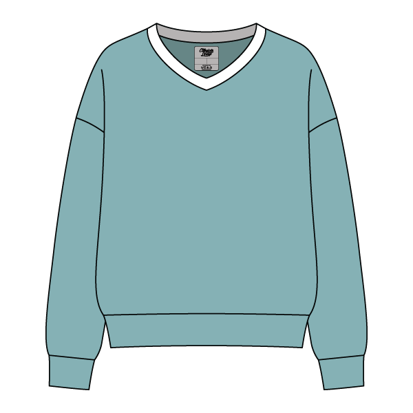 Cocoa Varsity V-Neck