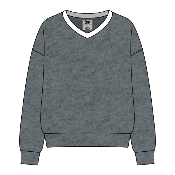 Cocoa Varsity V-Neck