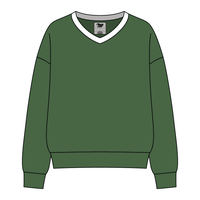 Cocoa Varsity V-Neck