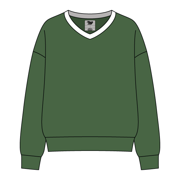 Cocoa Varsity V-Neck