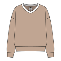 Cocoa Varsity V-Neck