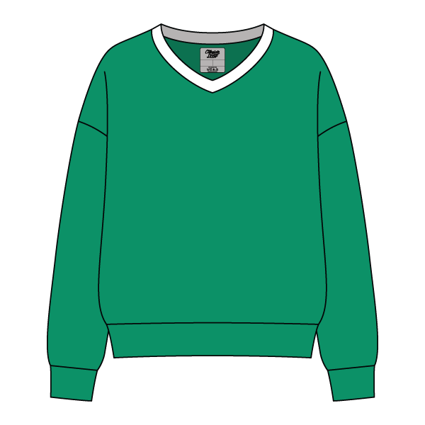 Cocoa Varsity V-Neck