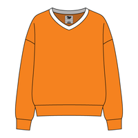 Cocoa Varsity V-Neck