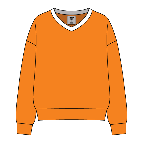 Cocoa Varsity V-Neck