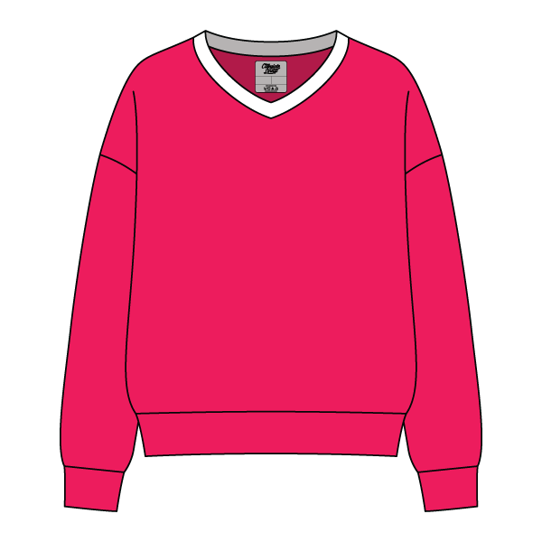 Cocoa Varsity V-Neck