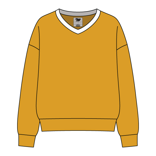 Cocoa Varsity V-Neck
