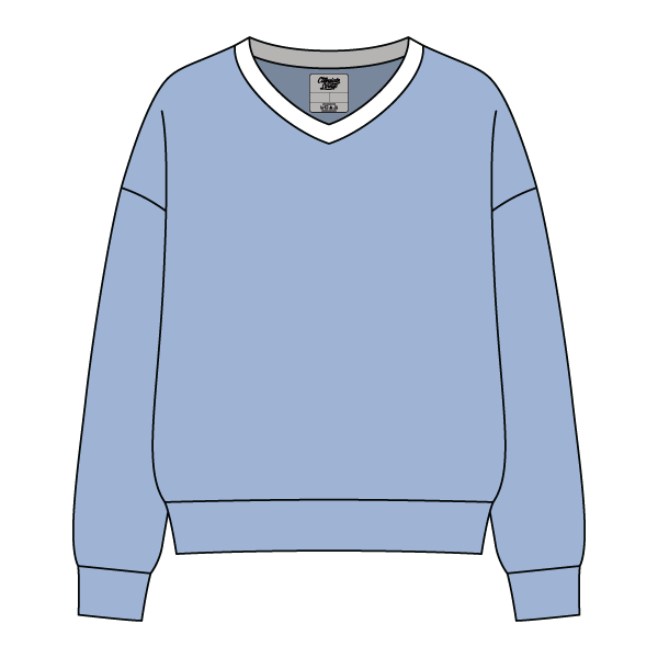 Cocoa Varsity V-Neck